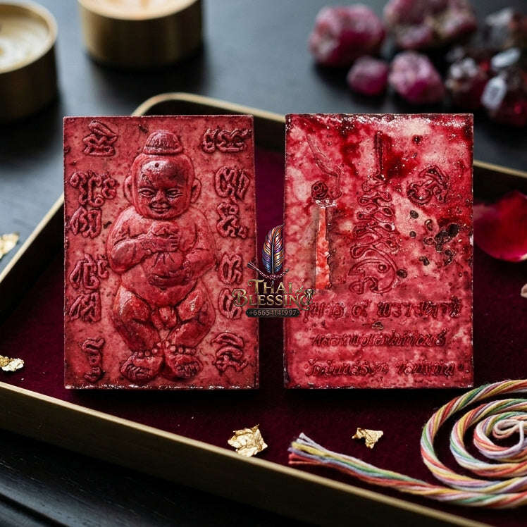 ✨ [The Sovereign of Infinite Intuition: The 2008 Master-Edition] Sacred "Kuman Thong 9 Phlai Tani" (The Nine-Fold Spirit of the Banana Grove) – Special "Sacred Powder" (Nuea Phong) Thai Blessing Co By RURUECHA