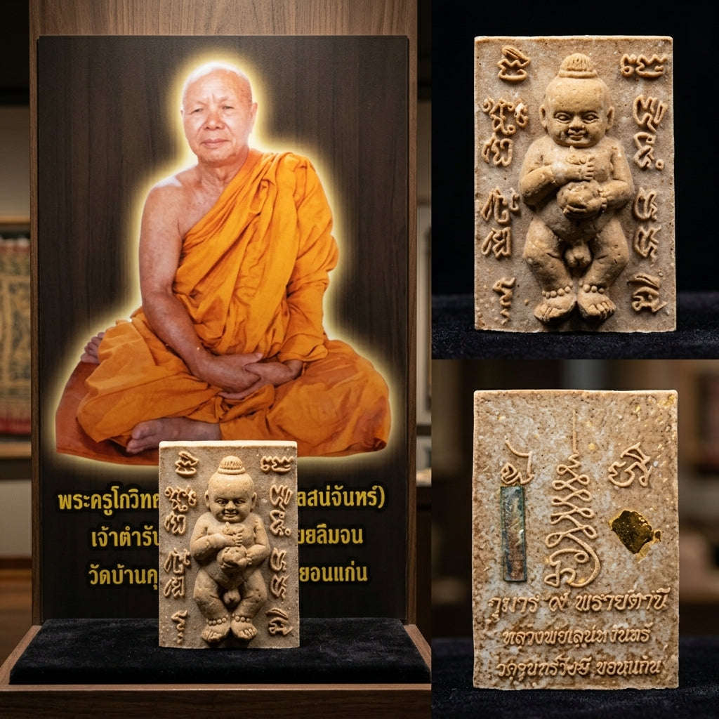 ✨ [The Sovereign of Infinite Intuition: The 2008 Master-Edition] Sacred "Kuman Thong 9 Phlai Tani" (The Nine-Fold Spirit of the Banana Grove) – Special "Sacred Powder" (Nuea Phong) Thai Blessing Co By RURUECHA