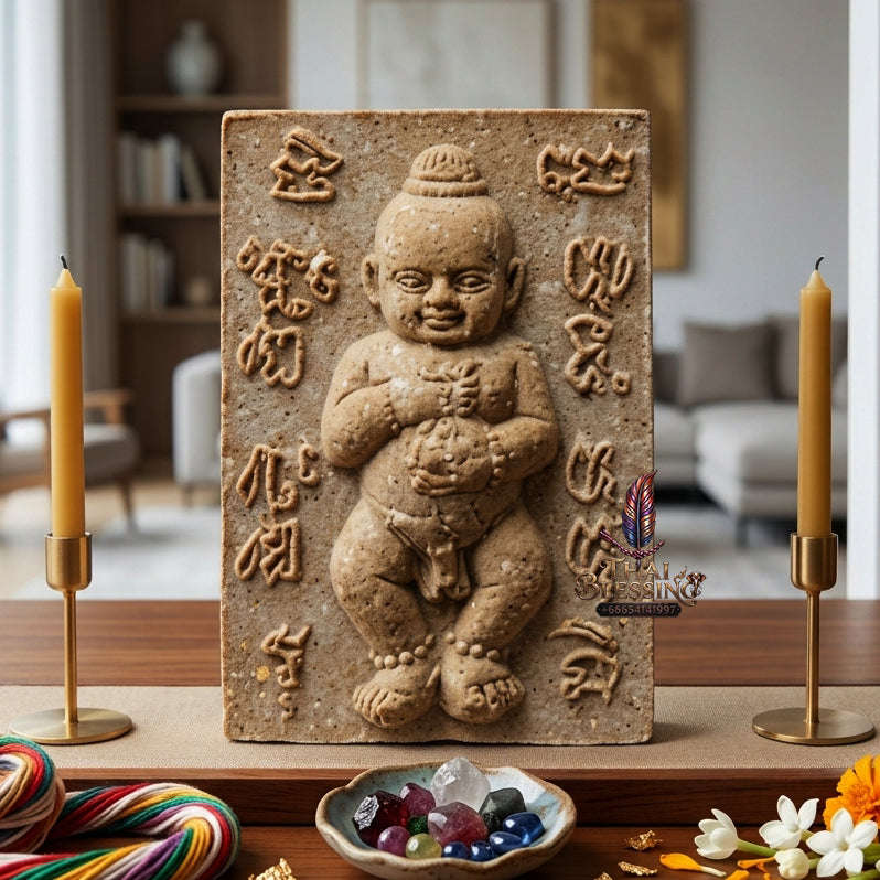 ✨ [The Sovereign of Infinite Intuition: The 2008 Master-Edition] Sacred "Kuman Thong 9 Phlai Tani" (The Nine-Fold Spirit of the Banana Grove) – Special "Sacred Powder" (Nuea Phong) Thai Blessing Co By RURUECHA