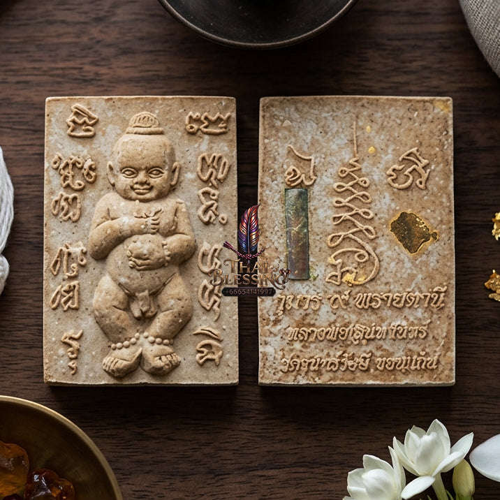 ✨ [The Sovereign of Infinite Intuition: The 2008 Master-Edition] Sacred "Kuman Thong 9 Phlai Tani" (The Nine-Fold Spirit of the Banana Grove) – Special "Sacred Powder" (Nuea Phong) Thai Blessing Co By RURUECHA