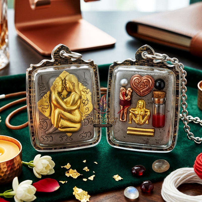 ✨ [The Sovereign of Infinite Magnetism: Master-Oil Edition] Sacred "Inn Khu Ruai Saneh" (The Couple of Abundant Charm) – Master-Blessed by Lersi Ruai Chak Phet (2019) Thai Blessing Co By RURUECHA