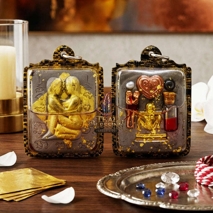 ✨ [The Sovereign of Infinite Magnetism: Master-Oil Edition] Sacred "Inn Khu Ruai Saneh" (The Couple of Abundant Charm) – Master-Blessed by Lersi Ruai Chak Phet (2019) Thai Blessing Co By RURUECHA