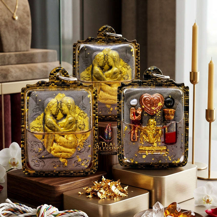 ✨ [The Sovereign of Infinite Magnetism: Master-Oil Edition] Sacred "Inn Khu Ruai Saneh" (The Couple of Abundant Charm) – Master-Blessed by Lersi Ruai Chak Phet (2019) Thai Blessing Co By RURUECHA