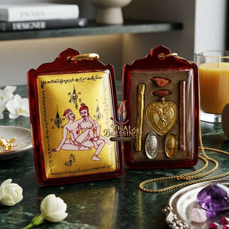 ✨ [The Sovereign of Infinite Masculine Allure: Master-Edition Locket] Sacred "Phaya The Krua" (The Lord of Universal Enticement) – Special "Gold-Field" Master-Teacher Edition (Male-to-Male Attraction) – Master-Blessed by Achan Manit Techawaro