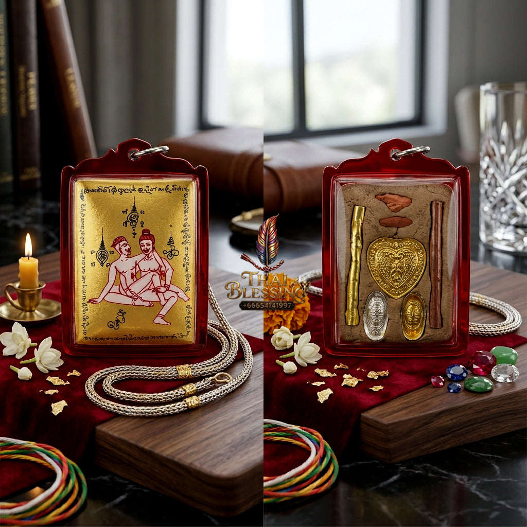 ✨ [The Sovereign of Infinite Masculine Allure: Master-Edition Locket] Sacred "Phaya The Krua" (The Lord of Universal Enticement) – Special "Gold-Field" Master-Teacher Edition (Male-to-Male Attraction) – Master-Blessed by Achan Manit Techawaro