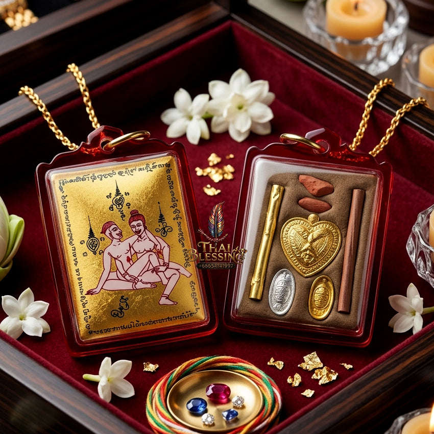 ✨ [The Sovereign of Infinite Masculine Allure: Master-Edition Locket] Sacred "Phaya The Krua" (The Lord of Universal Enticement) – Special "Gold-Field" Master-Teacher Edition (Male-to-Male Attraction) – Master-Blessed by Achan Manit Techawaro