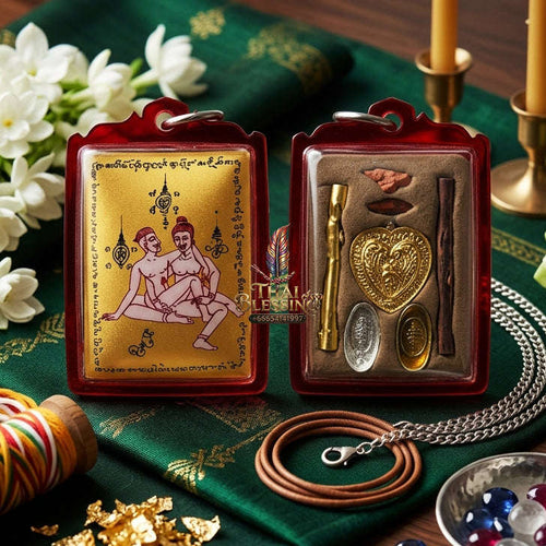 ✨ [The Sovereign of Infinite Masculine Allure: Master-Edition Locket] Sacred "Phaya The Krua" (The Lord of Universal Enticement) – Special "Gold-Field" Master-Teacher Edition (Male-to-Male Attraction) – Master-Blessed by Achan Manit Techawaro
