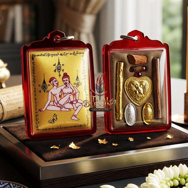 ✨ [The Sovereign of Infinite Masculine Allure: Master-Edition Locket] Sacred "Phaya The Krua" (The Lord of Universal Enticement) – Special "Gold-Field" Master-Teacher Edition (Male-to-Male Attraction) – Master-Blessed by Achan Manit Techawaro