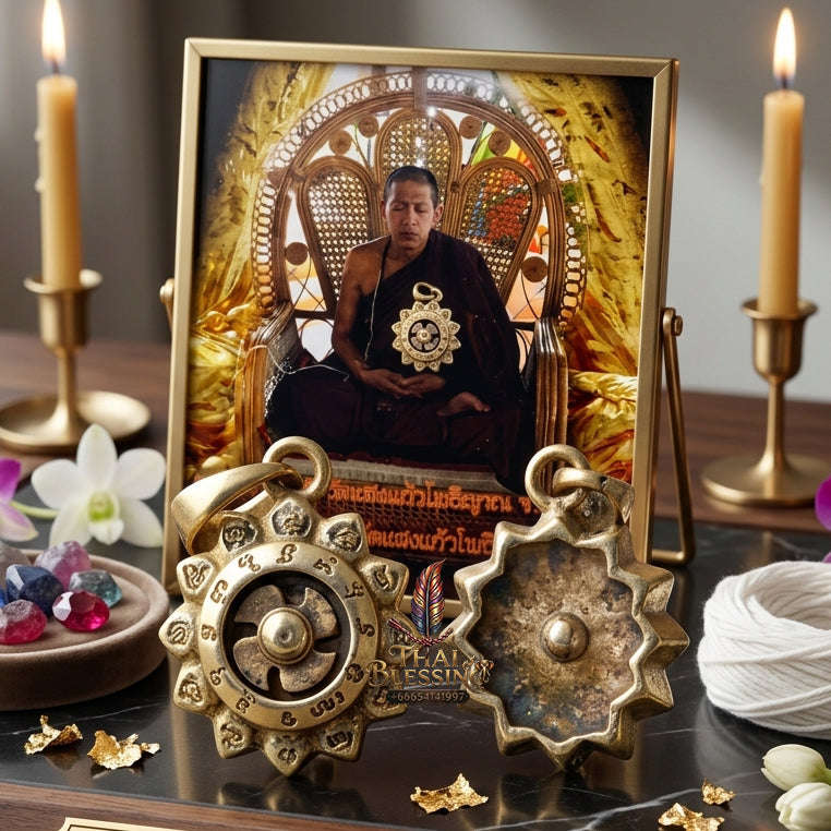 ✨ [The Sovereign of Infinite Momentum: The 2015 Master-Edition] Sacred "Chi Kanghan Phat Chok" (The Fortune-Turning Wheel) – Special "High-Polish Alpaca" Matrix Thai Blessing Co By RURUECHA