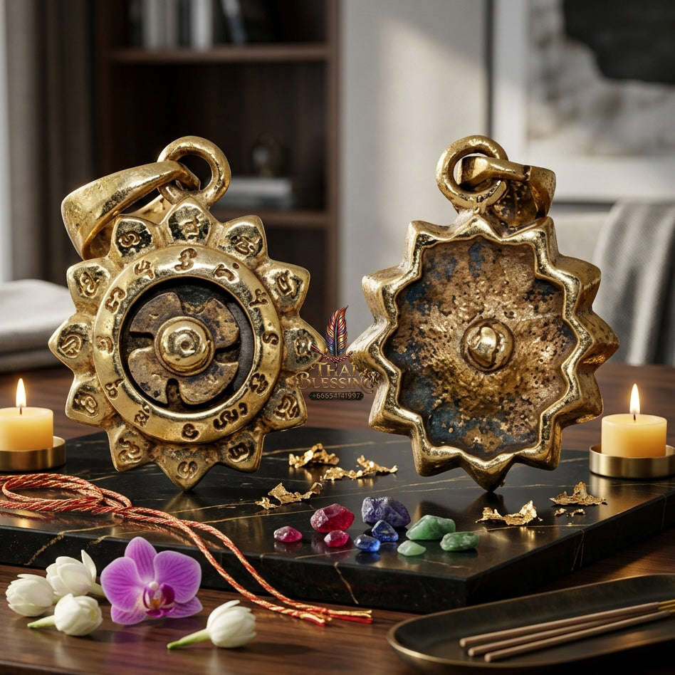✨ [The Sovereign of Infinite Momentum: The 2015 Master-Edition] Sacred "Chi Kanghan Phat Chok" (The Fortune-Turning Wheel) – Special "High-Polish Alpaca" Matrix Thai Blessing Co By RURUECHA