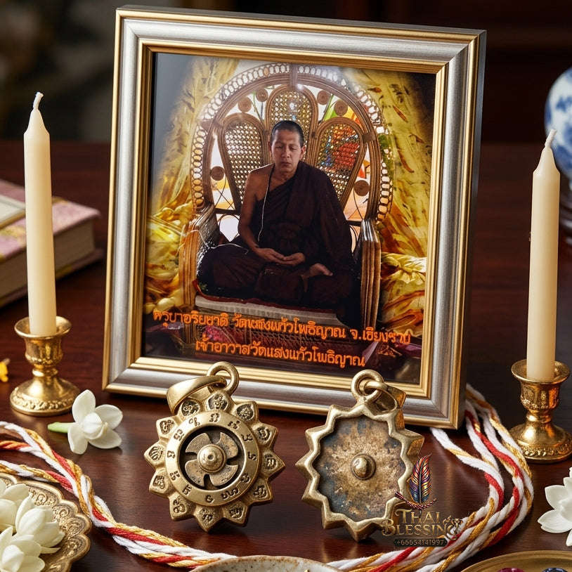✨ [The Sovereign of Infinite Momentum: The 2015 Master-Edition] Sacred "Chi Kanghan Phat Chok" (The Fortune-Turning Wheel) – Special "High-Polish Alpaca" Matrix Thai Blessing Co By RURUECHA