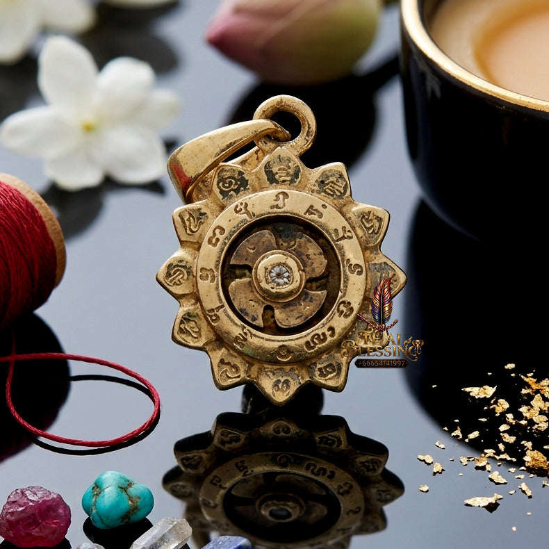 ✨ [The Sovereign of Infinite Momentum: The 2015 Master-Edition] Sacred "Chi Kanghan Phat Chok" (The Fortune-Turning Wheel) – Special "High-Polish Alpaca" Matrix Thai Blessing Co By RURUECHA