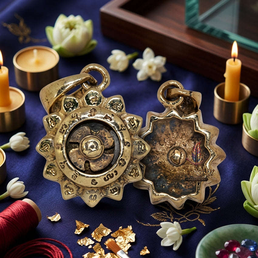 ✨ [The Sovereign of Infinite Momentum: The 2015 Master-Edition] Sacred "Chi Kanghan Phat Chok" (The Fortune-Turning Wheel) – Special "High-Polish Alpaca" Matrix Thai Blessing Co By RURUECHA