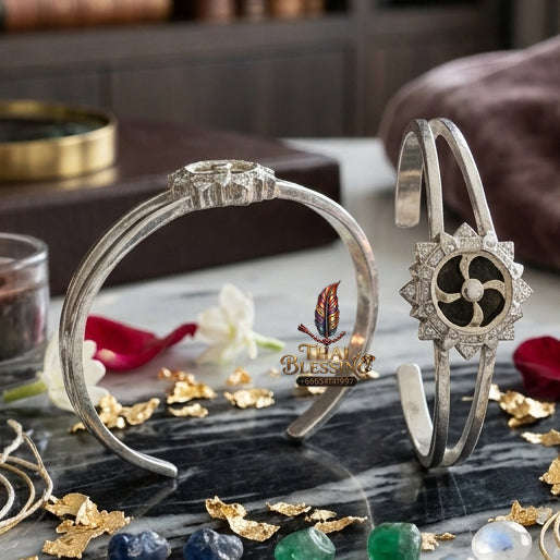 ✨ [The Sovereign of Infinite Momentum: The Prestigious Edition] Sacred "Fortune-Turning Wheel" (Chi Kanghan Phat Chok) Bangle – Special "Polished Silver-Plated" (Kalai Ngern) Thai Blessing Co By RURUECHA