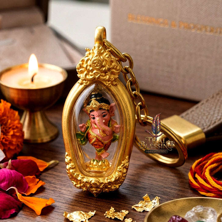 ✨ [The Sovereign of Infinite Motion & Supreme Intellect: The 2025 Master-Edition] Sacred "Phra Khacha Lila Ya Khanapati" (The Dancing Ganesha of Divine Flow) – Special "Artisan-Painted Bronze" Edition Thai Blessing Co By RURUECHA