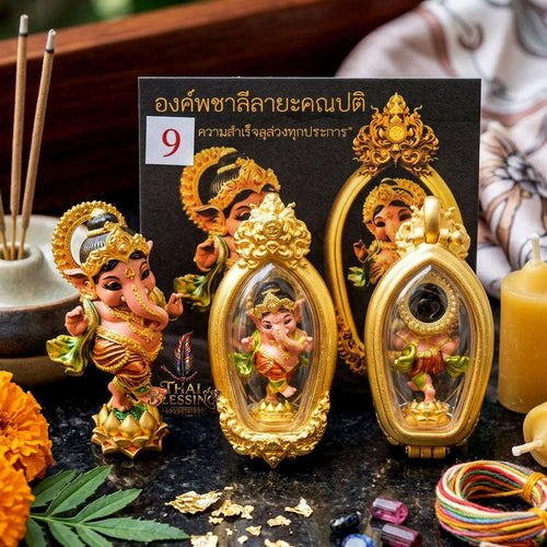 ✨ [The Sovereign of Infinite Motion & Supreme Intellect: The 2025 Master-Edition] Sacred "Phra Khacha Lila Ya Khanapati" (The Dancing Ganesha of Divine Flow) – Special "Artisan-Painted Bronze" Edition