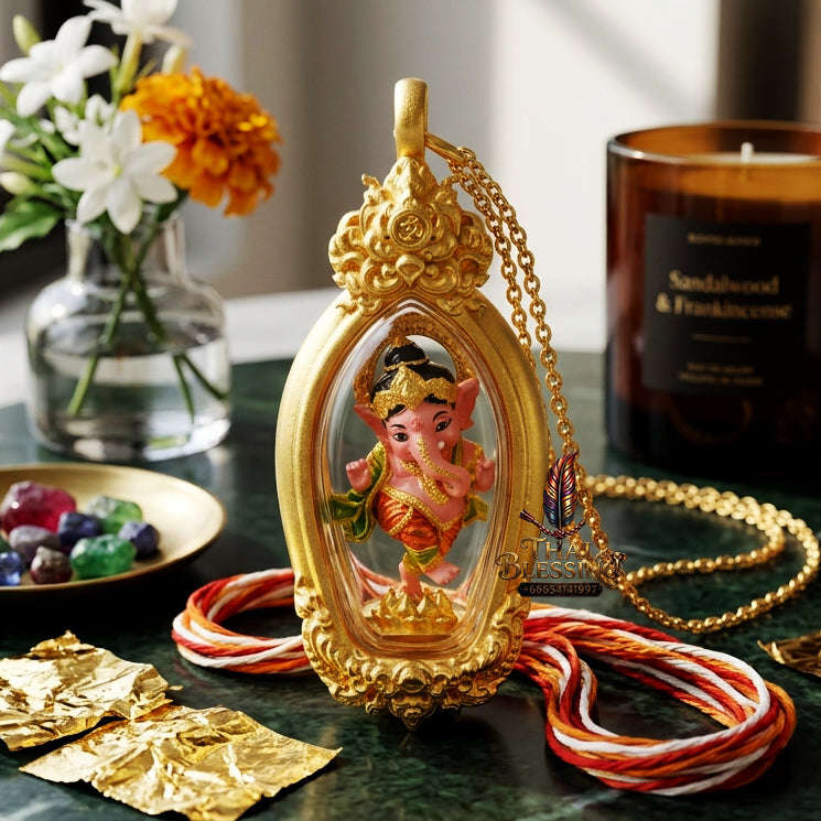 ✨ [The Sovereign of Infinite Motion & Supreme Intellect: The 2025 Master-Edition] Sacred "Phra Khacha Lila Ya Khanapati" (The Dancing Ganesha of Divine Flow) – Special "Artisan-Painted Bronze" Edition Thai Blessing Co By RURUECHA