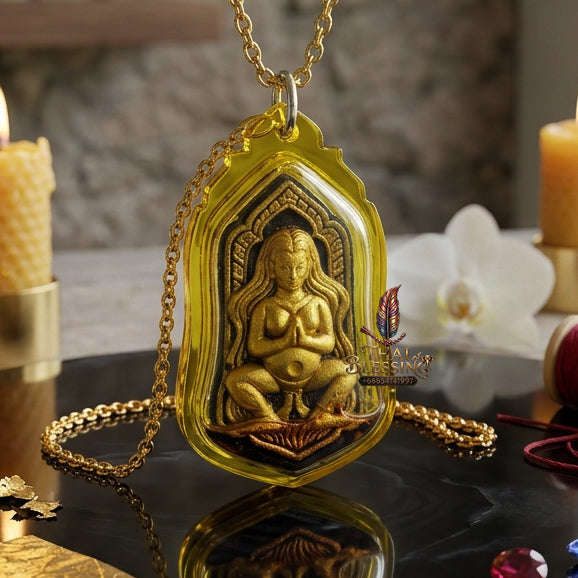 ✨ [The Sovereign of Infinite Origins: The 2016 "Gold-Leaf" Master-Edition] Sacred "Mae Kamnoet Nang Phim" (The Primordial Mother of Creation & Enchantment) – Special "High-Vibration Herb-Matrix & Blessed-Oil" Consecration – Hand-Applied Gold