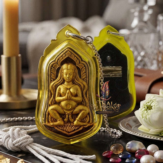 ✨ [The Sovereign of Infinite Origins: The 2016 "Gold-Leaf" Master-Edition] Sacred "Mae Kamnoet Nang Phim" (The Primordial Mother of Creation & Enchantment) – Special "High-Vibration Herb-Matrix & Blessed-Oil" Consecration – Hand-Applied Gold