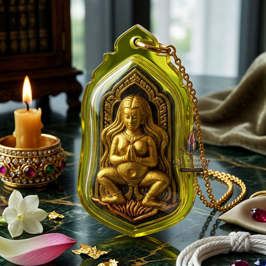 ✨ [The Sovereign of Infinite Origins: The 2016 "Gold-Leaf" Master-Edition] Sacred "Mae Kamnoet Nang Phim" (The Primordial Mother of Creation & Enchantment) – Special "High-Vibration Herb-Matrix & Blessed-Oil" Consecration – Hand-Applied Gold