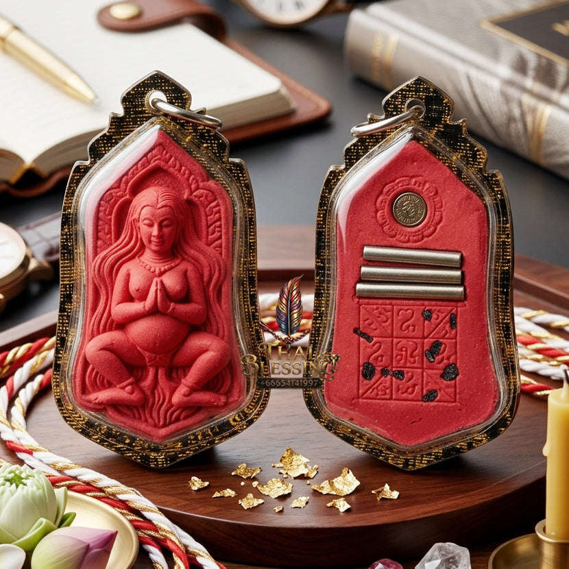 ✨ [The Sovereign of Infinite Origins: The 2016 Master-Edition] Sacred "Mae Kamnoet Nang Phim" (The Primordial Mother of Creation & Enchantment) – Special "High-Vibration Pink Herb-Matrix" Thai Blessing Co By RURUECHA