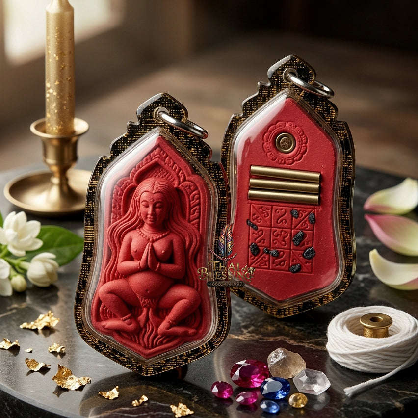 ✨ [The Sovereign of Infinite Origins: The 2016 Master-Edition] Sacred "Mae Kamnoet Nang Phim" (The Primordial Mother of Creation & Enchantment) – Special "High-Vibration Pink Herb-Matrix" Thai Blessing Co By RURUECHA
