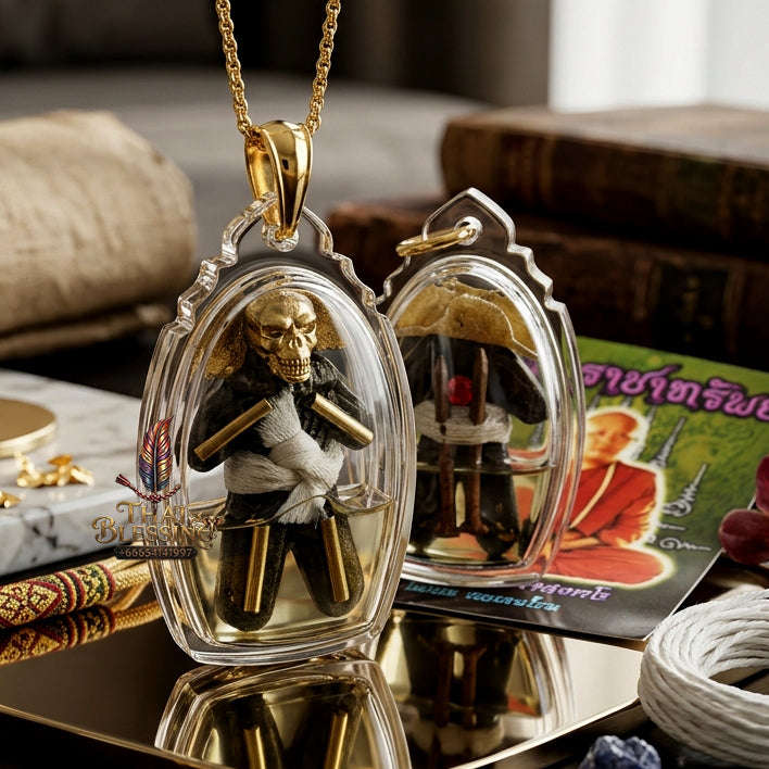 ✨ [The Sovereign of Infinite Overflow: The 2017 "Grand Prosperity" Master-Edition] Sacred "Phrai Pho Thong Lon" (The Overflowing Golden Spirit of Abundance) Thai Blessing Co By RURUECHA