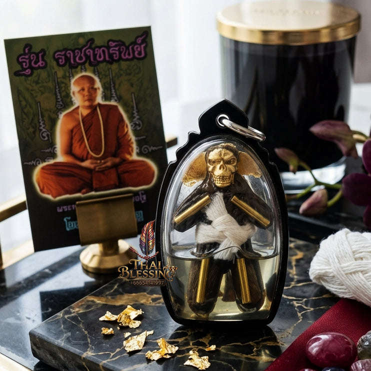 ✨ [The Sovereign of Infinite Overflow: The 2017 "Grand Prosperity" Master-Edition] Sacred "Phrai Pho Thong Lon" (The Overflowing Golden Spirit of Abundance) Thai Blessing Co By RURUECHA