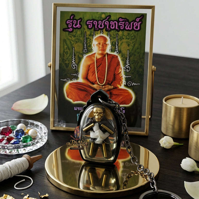 ✨ [The Sovereign of Infinite Overflow: The 2017 "Grand Prosperity" Master-Edition] Sacred "Phrai Pho Thong Lon" (The Overflowing Golden Spirit of Abundance) Thai Blessing Co By RURUECHA