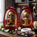 ✨ [The Sovereign of Infinite Prosperity & Spectral Protection The 2026 Master-Class Edition] Sacred Phrai Thong (The Golden Spectral Manifestor) – Special Maha Chanuan Atharn (Great Necromantic Alloy) & Golden Phrai Oil Immersion Thai Blessing