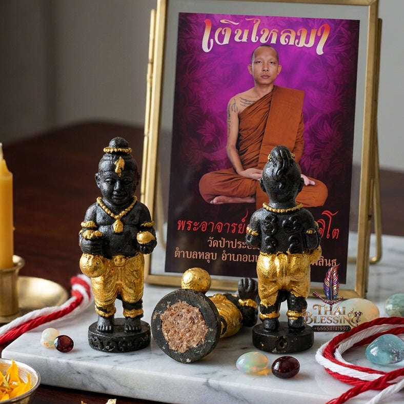 ✨ [The Sovereign of Infinite Prosperity: The 2012 Master-Edition] Sacred "Kuman Ngoen Lai Ma" (The Prosperity-Flow Child) Thai Blessing Co By RURUECHA