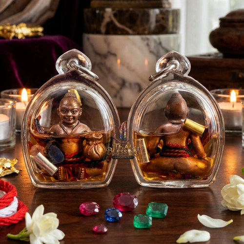 ✨ [The Sovereign of Infinite Prosperity: The 2017 Master-Edition] Sacred "Kumarn Chaosua Noi - Copper Matrix" (The Little Tycoon Spirit) – Special "Antique Copper" (Rom Dam) Matrix Thai Blessing Co By RURUECHA