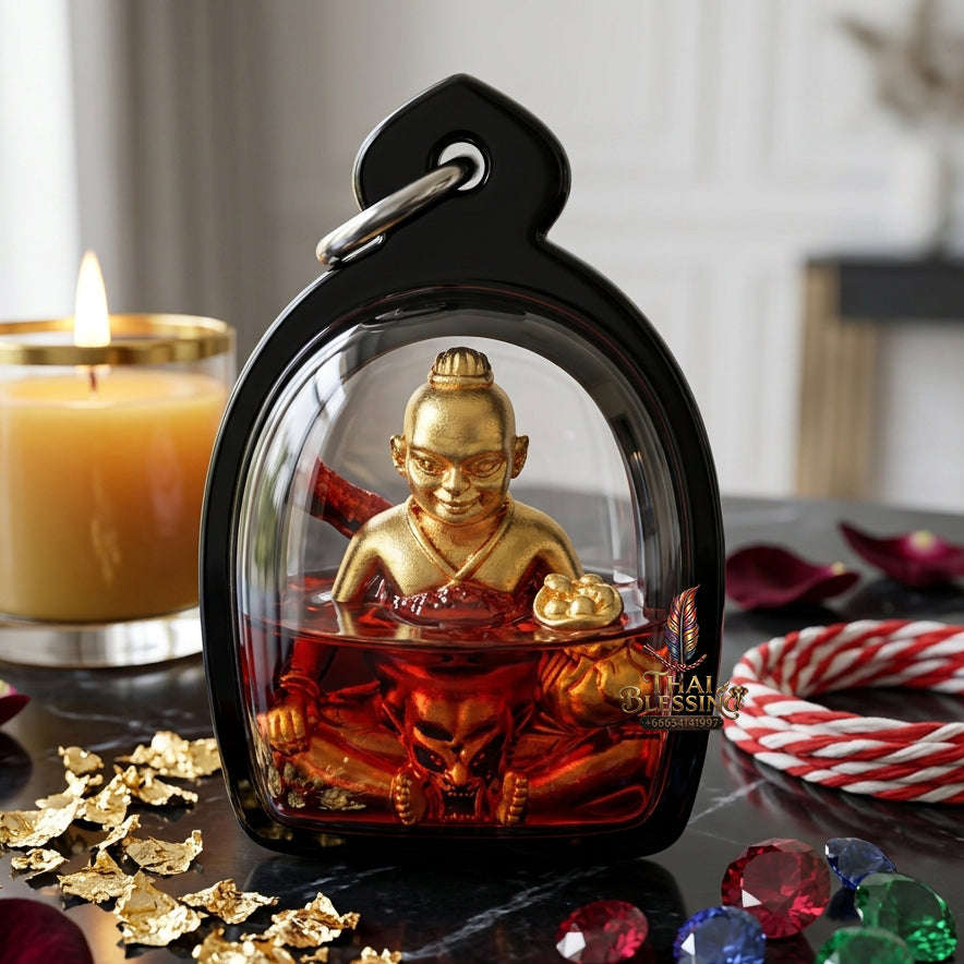 ✨ [The Sovereign of Infinite Prosperity: The 2017 Master-Edition] Sacred "Kumarn Chaosua Noi" (The Little Tycoon Spirit) Thai Blessing Co By RURUECHA