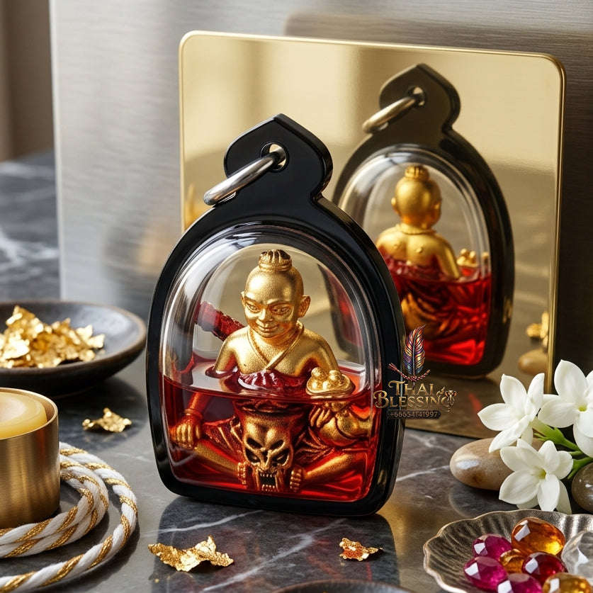 ✨ [The Sovereign of Infinite Prosperity: The 2017 Master-Edition] Sacred "Kumarn Chaosua Noi" (The Little Tycoon Spirit) Thai Blessing Co By RURUECHA