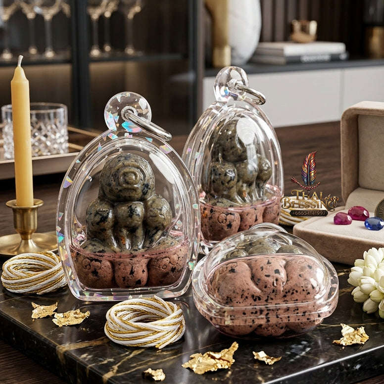 ✨ [The Sovereign of Infinite Protection & Rapid Manifestation: The 2024 "Master-Trifecta" 32-Spirit Edition] Sacred "Phra Pidta Kraduk Phee (The Ghost-Bone Closing-Eyes)" – Special "Esoteric-Powder (32 Spirits) & Maha Phut (Great Spirits) Thai