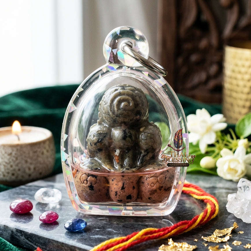 ✨ [The Sovereign of Infinite Protection & Rapid Manifestation: The 2024 "Master-Trifecta" 32-Spirit Edition] Sacred "Phra Pidta Kraduk Phee (The Ghost-Bone Closing-Eyes)" – Special "Esoteric-Powder (32 Spirits) & Maha Phut (Great Spirits) Thai