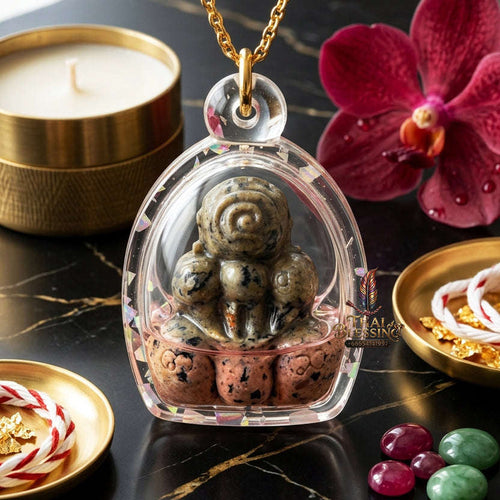 ✨ [The Sovereign of Infinite Protection & Rapid Manifestation: The 2024 "Master-Trifecta" 32-Spirit Edition] Sacred "Phra Pidta Kraduk Phee (The Ghost-Bone Closing-Eyes)" – Special "Esoteric-Powder (32 Spirits) & Maha Phut (Great Spirits)