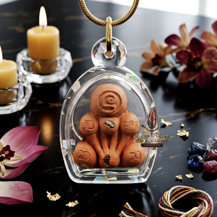 ✨ [The Sovereign of Infinite Protection & Rapid Manifestation: The 2024 "Master-Trifecta" Edition] Sacred "Phra Pidta Kraduk Phee (The Ghost-Bone Closing-Eyes)" – Special "Terracotta-Matrix & Esoteric-Relic" Thai Blessing Co By RURUECHA