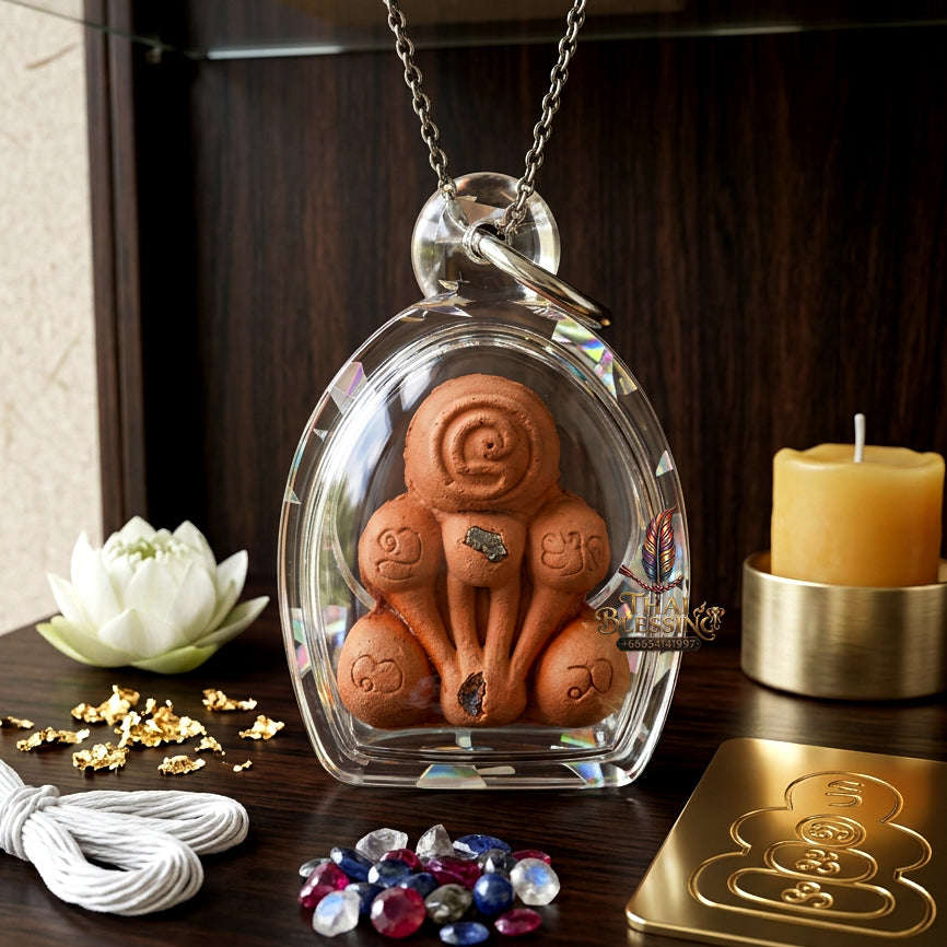 ✨ [The Sovereign of Infinite Protection & Rapid Manifestation: The 2024 "Master-Trifecta" Edition] Sacred "Phra Pidta Kraduk Phee (The Ghost-Bone Closing-Eyes)" – Special "Terracotta-Matrix & Esoteric-Relic" Thai Blessing Co By RURUECHA