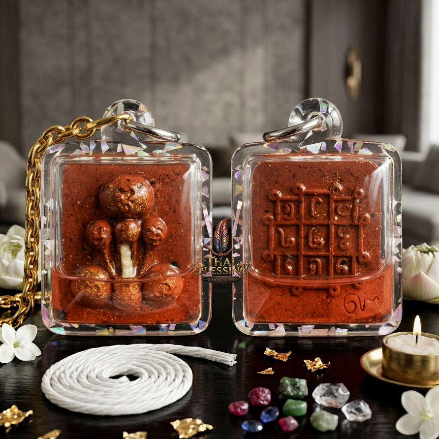 ✨ [The Sovereign of Infinite Protection & Rapid Manifestation: The 2024 "Master-Trifecta" Square "Charm-Essence" Edition] Sacred "Phra Pidta Kraduk Phee (The Ghost-Bone Closing-Eyes)" – Special "Esoteric-Charm Powder & Maha Phut (Great Spirits)