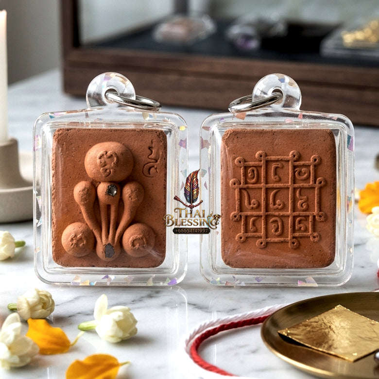 ✨ [The Sovereign of Infinite Protection & Rapid Manifestation: The 2024 "Master-Trifecta" Square Edition] Sacred "Phra Pidta Kraduk Phee (The Ghost-Bone Closing-Eyes)" – Special "Terracotta-Matrix & Esoteric-Relic" Thai Blessing Co By RURUECHA