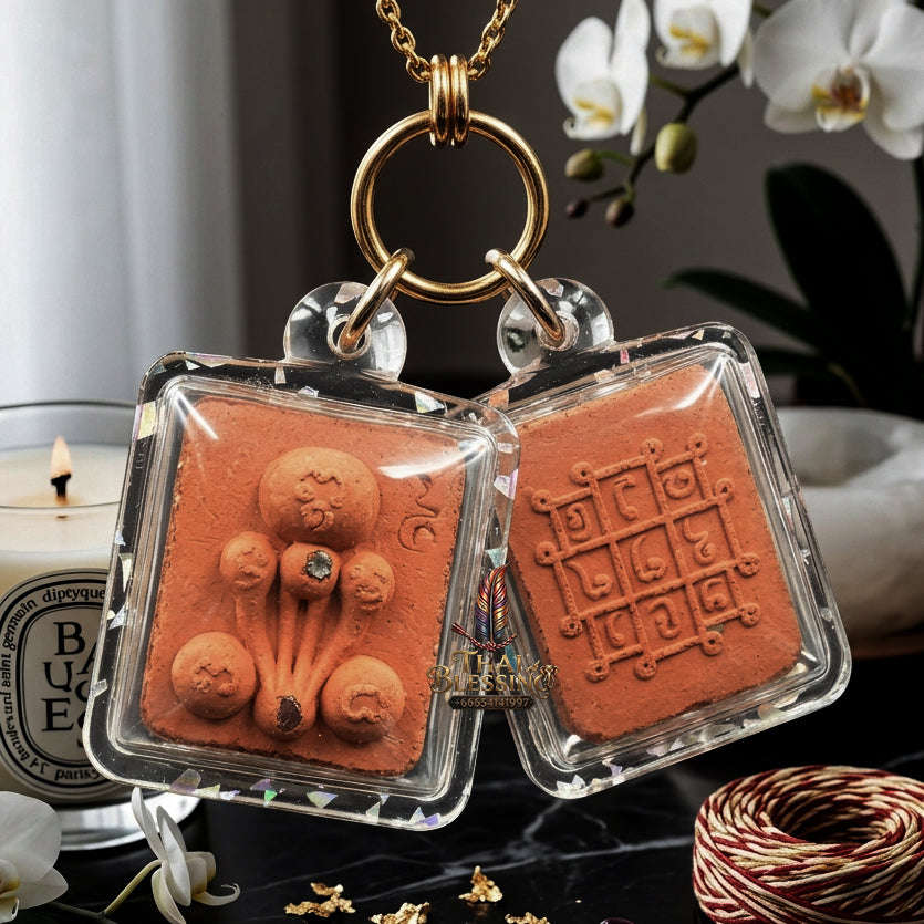 ✨ [The Sovereign of Infinite Protection & Rapid Manifestation: The 2024 "Master-Trifecta" Square Edition] Sacred "Phra Pidta Kraduk Phee (The Ghost-Bone Closing-Eyes)" – Special "Terracotta-Matrix & Esoteric-Relic" Thai Blessing Co By RURUECHA