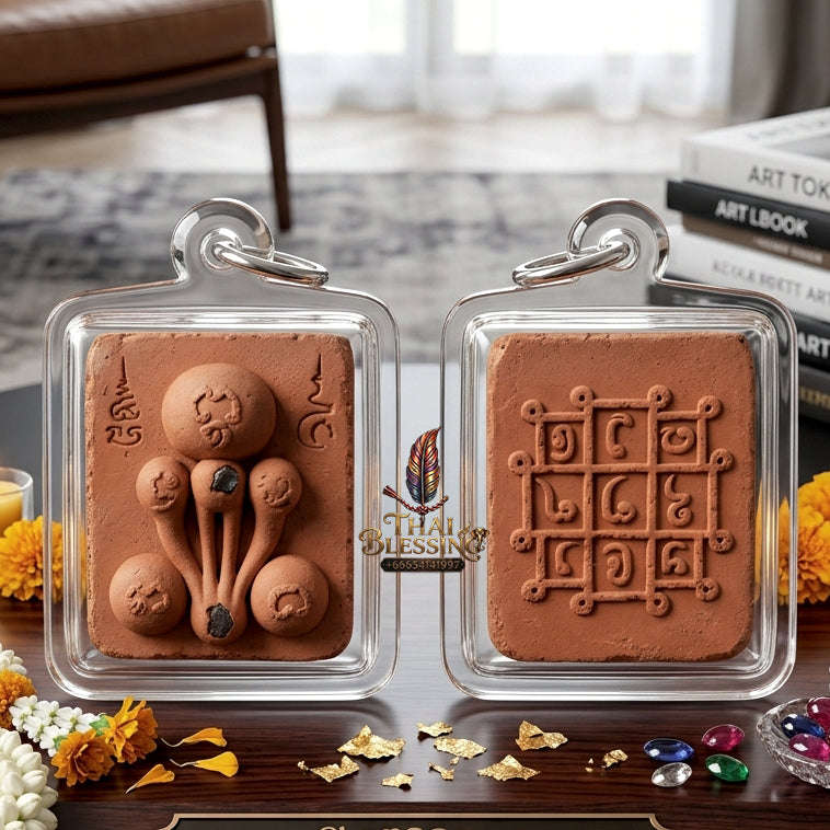 ✨ [The Sovereign of Infinite Protection & Rapid Manifestation: The 2024 "Master-Trifecta" Square Edition] Sacred "Phra Pidta Kraduk Phee (The Ghost-Bone Closing-Eyes)" – Special "Terracotta-Matrix & Esoteric-Relic" Thai Blessing Co By RURUECHA