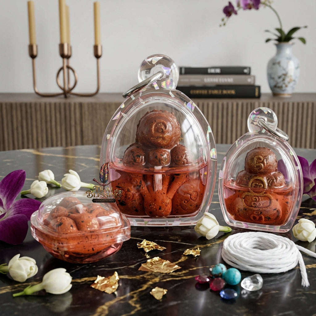 ✨ [The Sovereign of Infinite Protection & Rapid Manifestation: The 2024 "Master-Trifecta" Statuette "Charm-Essence" Edition] Sacred "Phra Pidta Kraduk Phee (The Ghost-Bone Closing-Eyes)" – Special "Esoteric-Charm Powder & Maha Phut (Great