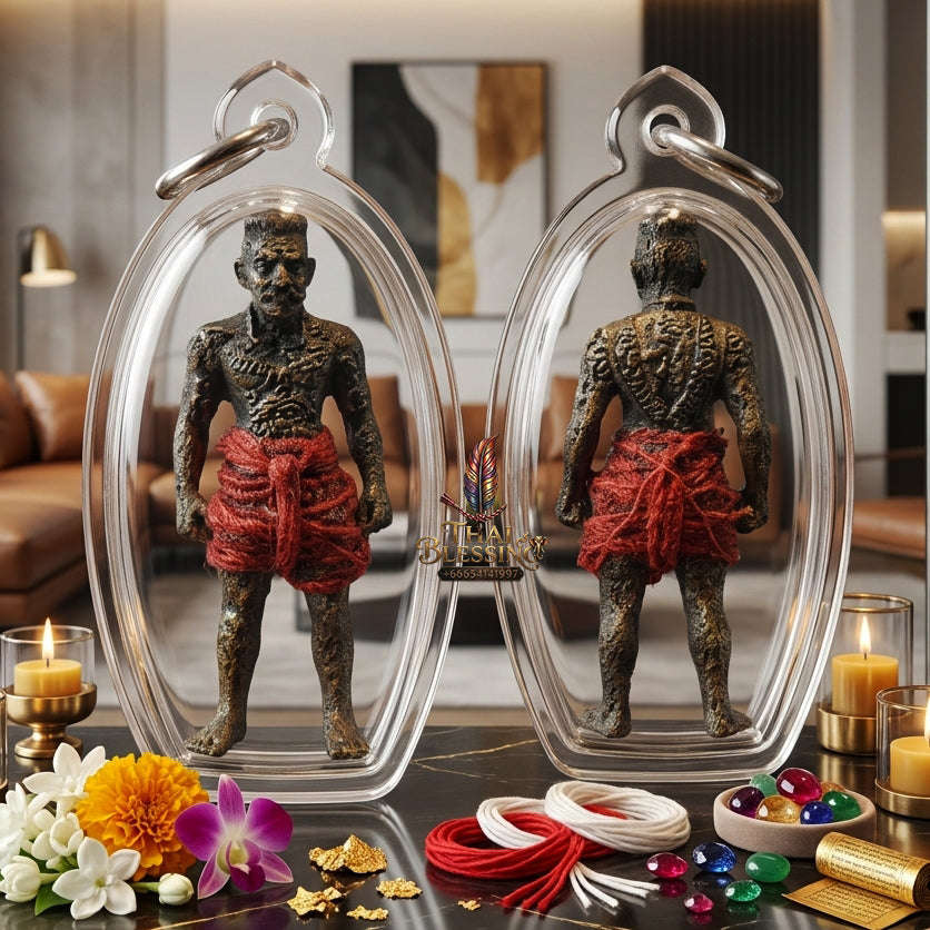 ✨ [The Sovereign of Infinite Protection: The 2013 "Foundational" Master-Edition] Sacred "Hun Phayon" (The Divine Spirit-Effigy) – Special "Occult-Alloy & Sacred-Oil" Matrix Thai Blessing Co By RURUECHA