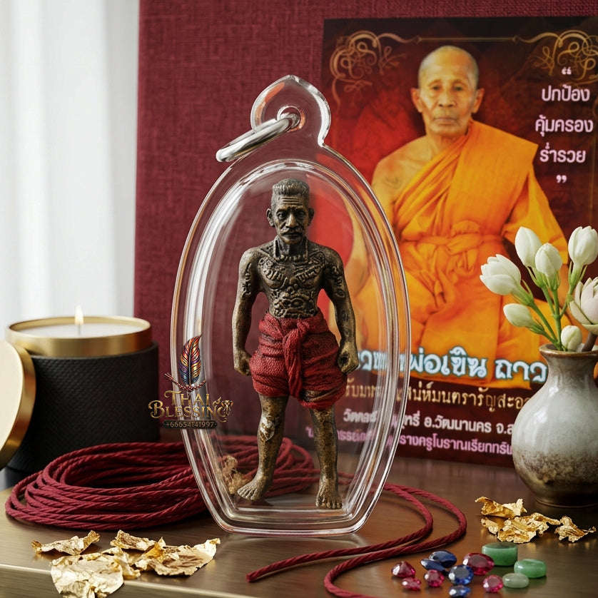 ✨ [The Sovereign of Infinite Protection: The 2013 "Foundational" Master-Edition] Sacred "Hun Phayon" (The Divine Spirit-Effigy) – Special "Occult-Alloy & Sacred-Oil" Matrix Thai Blessing Co By RURUECHA