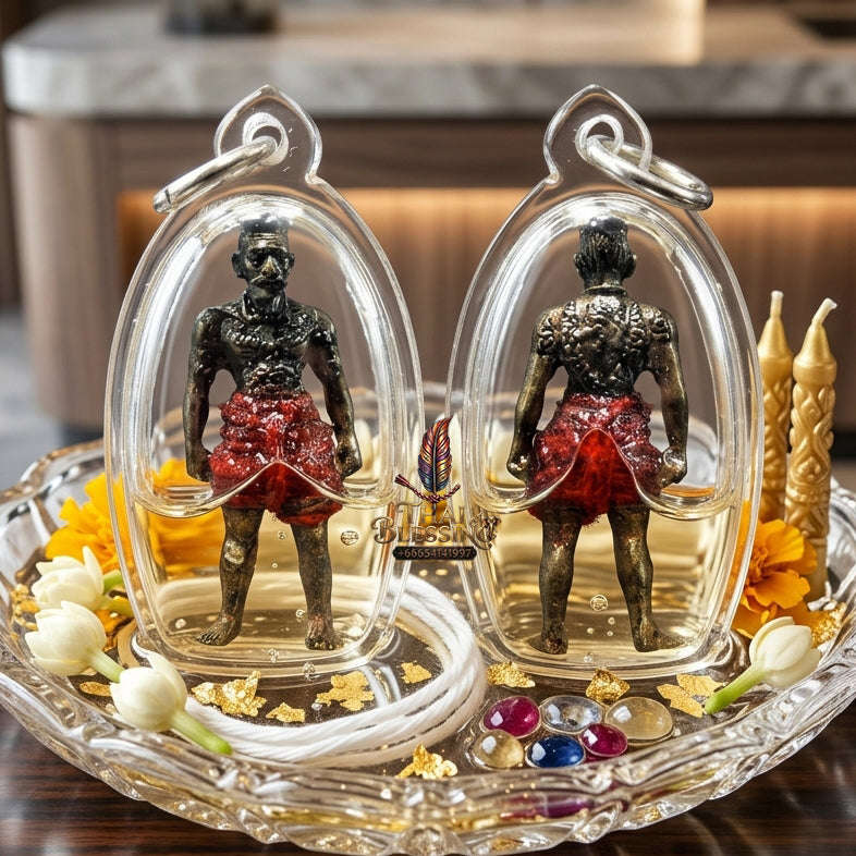 ✨ [The Sovereign of Infinite Protection: The 2013 "Foundational" Master-Edition] Sacred "Hun Phayon" (The Divine Spirit-Effigy) – Special "Occult-Alloy & Sacred-Oil" Matrix Thai Blessing Co By RURUECHA