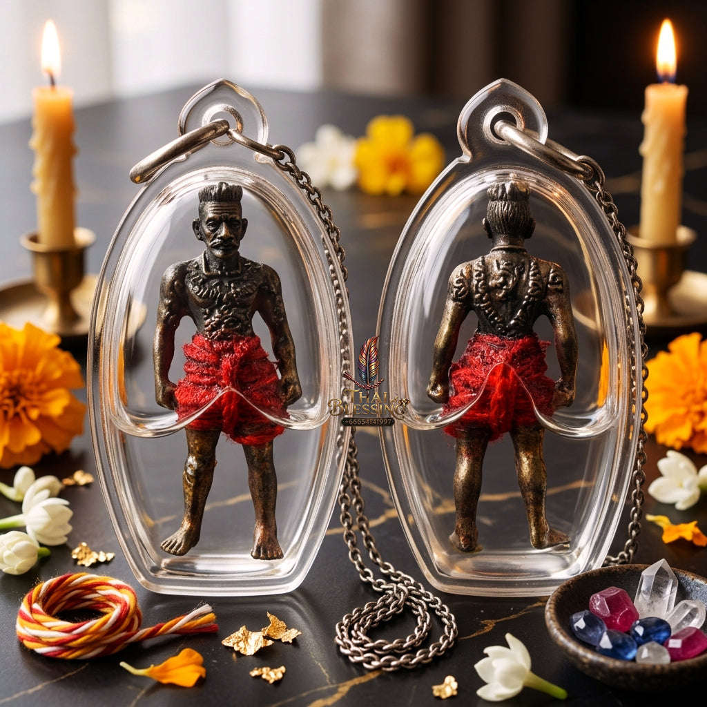 ✨ [The Sovereign of Infinite Protection: The 2013 "Foundational" Master-Edition] Sacred "Hun Phayon" (The Divine Spirit-Effigy) – Special "Occult-Alloy & Sacred-Oil" Matrix Thai Blessing Co By RURUECHA