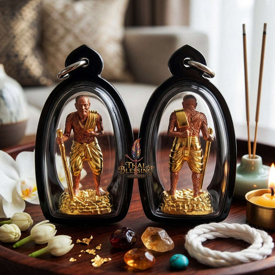 ✨ [The Sovereign of Infinite Protection & Unyielding Authority: The 2026 "Grand-Master" Copper-Gold Edition] Sacred "Pu Tuad Thong (The Sovereign Sage of Indestructible Presence)" – Special "Sacred Copper & Gold-Plated" Thai Blessing Co By