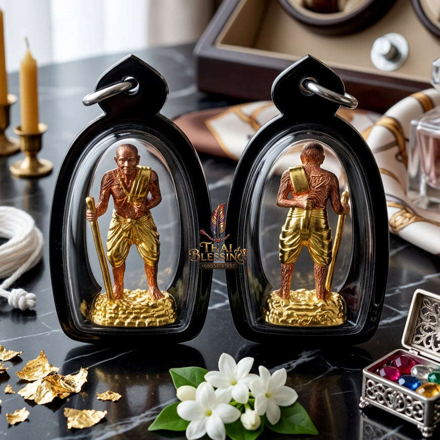 ✨ [The Sovereign of Infinite Protection & Unyielding Authority: The 2026 "Grand-Master" Copper-Gold Edition] Sacred "Pu Tuad Thong (The Sovereign Sage of Indestructible Presence)" – Special "Sacred Copper & Gold-Plated" Thai Blessing Co By
